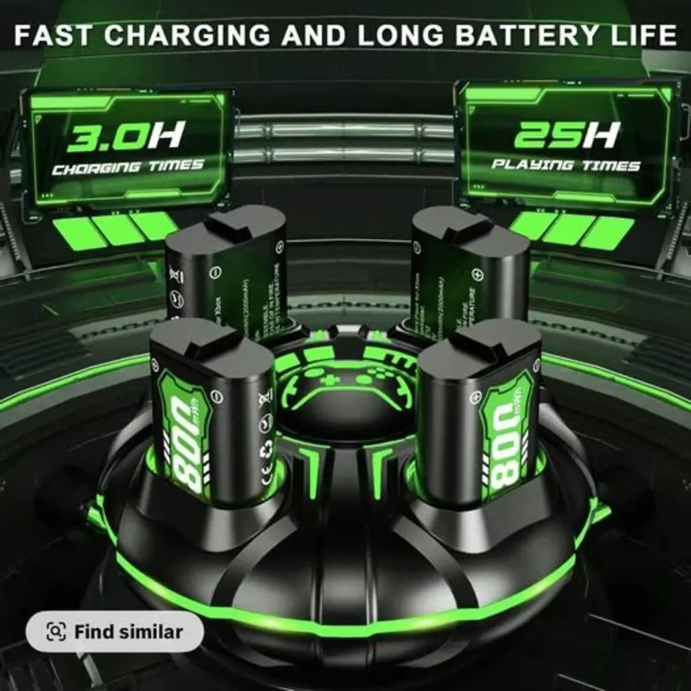 Xbox Controller Rechargeable Battery Dock